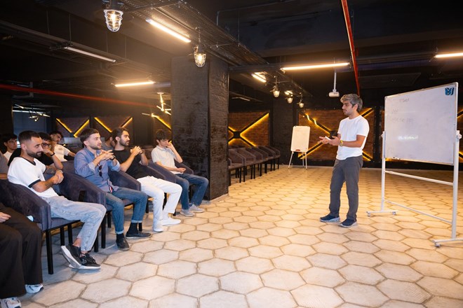 A seminar titled “Secrets of Successful Game Design: From Idea to Mechanics” was conducted by Asad Hasanov, Co-Founder of “KutForge Studios.”