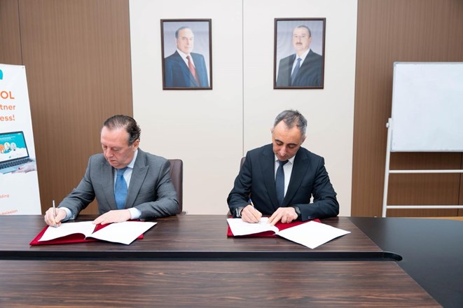 A presentation of the “Taskool” platform, a resident startup of INNOLAND, was held at Odlar Yurdu University.